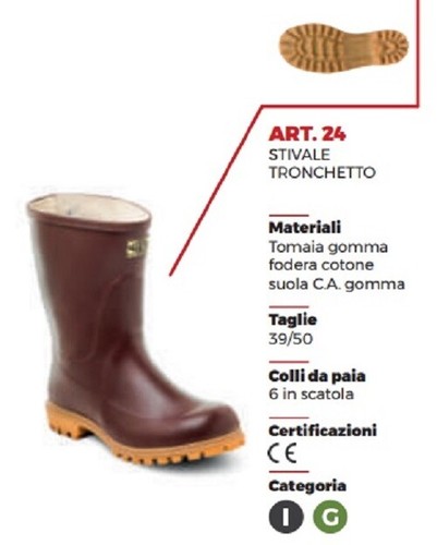 Stivale gomma trento - in,