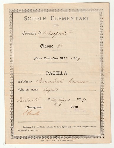 Sassoferrato pagella anno - sassoferrato,