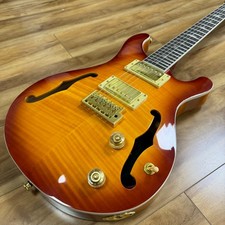 PRS Style Tiger Flame F-Hole