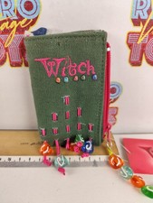 PORTAFOGLIO MORBIDO WITCH DISNEY PIETRE STRAPPO PORTAMONETE VINTAGE