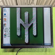 Monitor LCD NEC MultiSync 19 modello EA191M-BK con cavo di alimentazione.