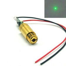 Modulo diodo laser Green Dot 532nm 20mW 50mW 100mW ottone 3-5V con cavo driver