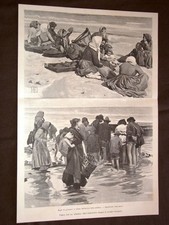 Pesca con la sciabica nell'Adriatico nel 1898 Mogli pescatori Spartizione pesca