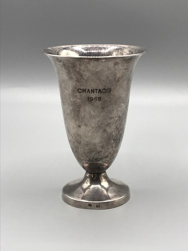 Vaso calice argento vintage