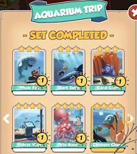 Carte coin master Full set carte bianche gita all acquario