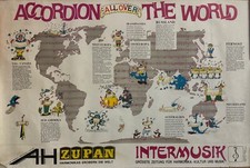 ZUPAN INTERMUSIK - Accordion The World- Poster originale tedesco - 1993 -