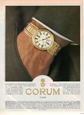 CORUM WATCH ADMIRAL'S CUP  Pubblicità 1 pagina 1989 suisse 1e OROLOGIO 