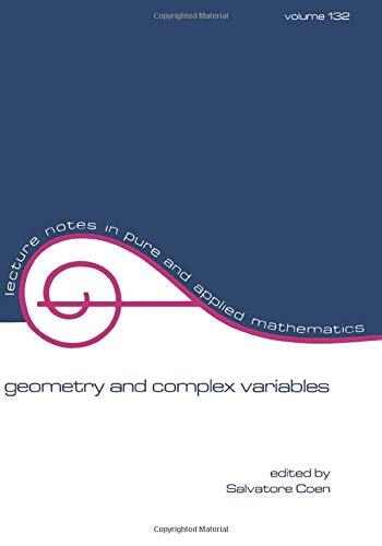 Geometry and complex variables - and,