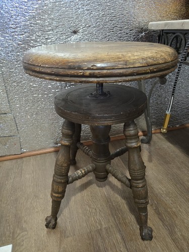 Antico sgabello pianoforte - pianoforte, in