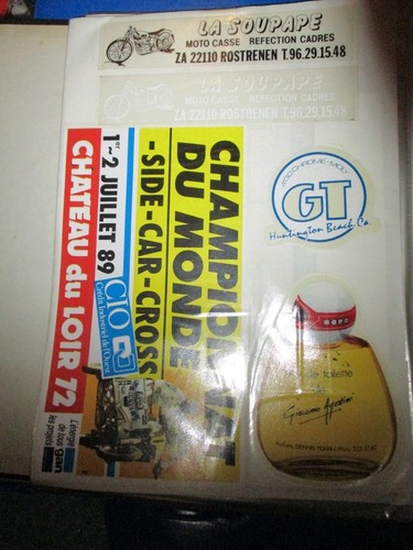 Autocollants moto side car - 5,