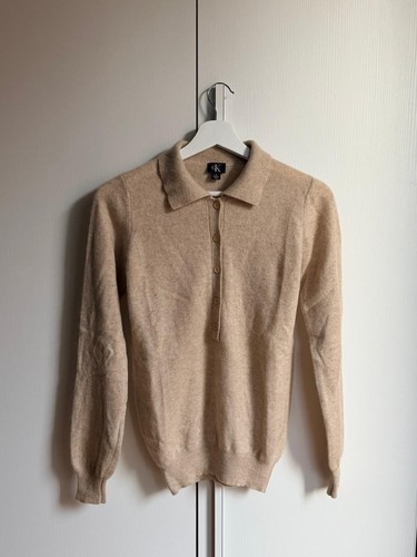 Maglia calvin klein beige - maglia,