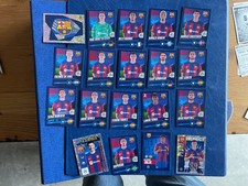 TOPPS CHAMPIONS LEAGUE 2023/24 SQUADRA COMPLETA  BARCELLONA   MINT