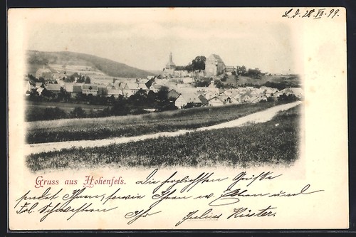 Cartolina arco gatto vista - di,