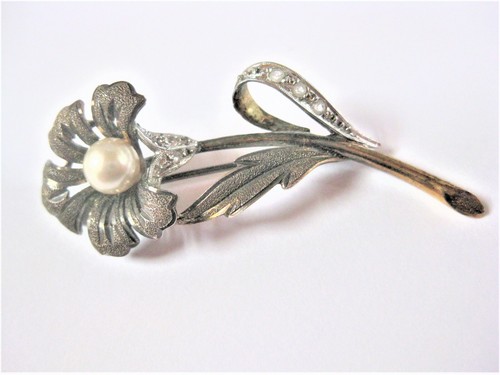 Antico spilla argento placcato - antico,