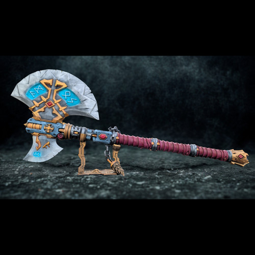 Vargr steel rune axe prop - rune,