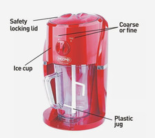 Macchina Tritaghiaccio Elettrica 25W Caraffa da 250Gr Granite Cocktails , Hoomei