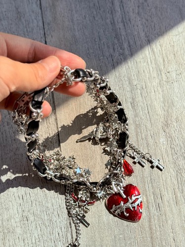 Collana choker y2k gothic - collana,