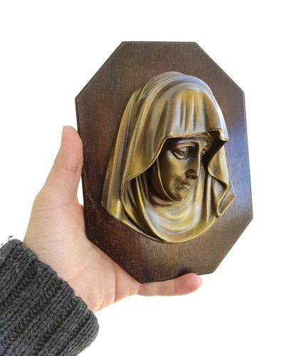 Antica placca bronzo rilievo