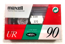 MAXELL UR 90 audiocassetta nastro vuoto sigillato Made in Japan tipo I v3