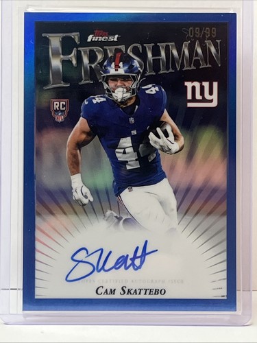 2025 topps finest cam skattebo - finest,