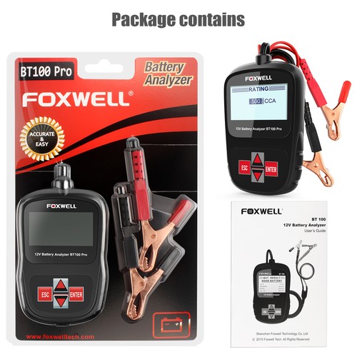 Foxwell bt100 pro - foxwell, battery