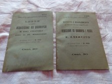 1913 1915 REGNO D'ITALIA LOTTO REGIO ESERCITO REQUISIZIONE QUADRUPEDI E VEICOLI