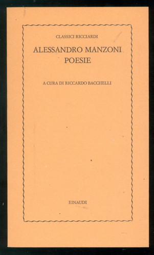 Manzoni alessandro poesie - alessandro,