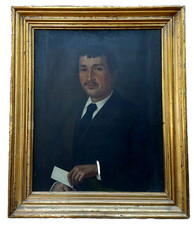Antico Dipinto Olio Tavola