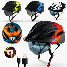 Casco bici con visiera donna - , e