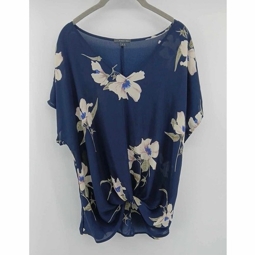 Blusa trasparente marina