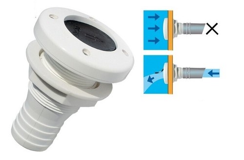 Scarico mare con ghiera e - con,