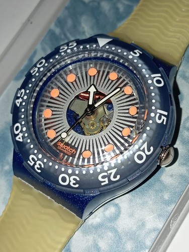 Swatch scuba 1993 silver trace - scuba,