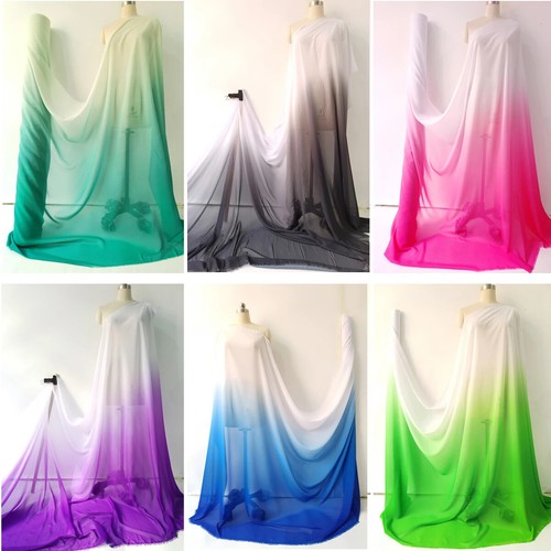 Tessuto chiffon sfumato