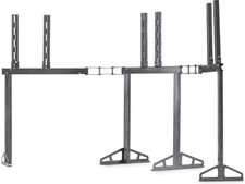 Playseat TV Stand Pro - Supporto TV Espandibile per 3 Schermi - Argento