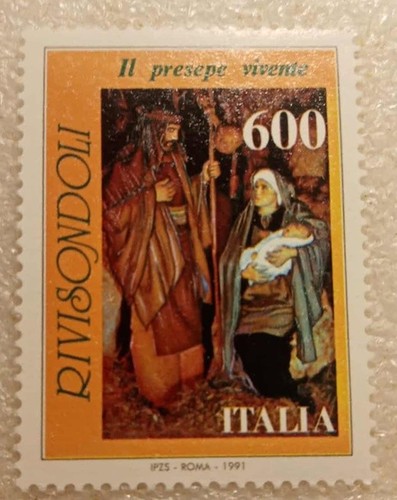 Francobollo italia presepe - francobollo, italia-presepe