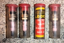4 Candele Golden Lodge 2HL 4 punte d'epoca Alfa Romeo Vintage USATE in TUBO