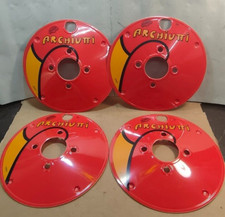 COPRIRUOTA BICICLETTA BMX CROSS VINTAGE PLASTICA anni '80 - RUOTA 20 (ROSSO)