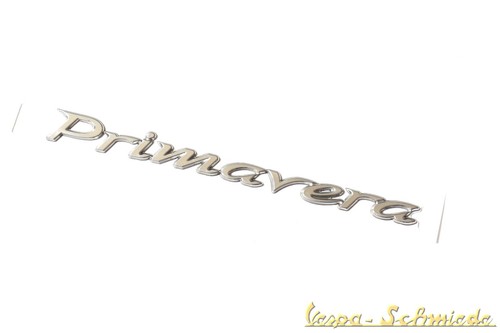 Scritta vespa primavera - "primavera", da