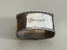 ANTICO PORTA TOVAGLIOLO CUCINA PERSONALIZZATO ARGENTO 800 Gr. 31 - Silver Ag.