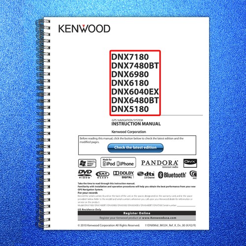 Kenwood dnx7180 7480bt - kenwood,