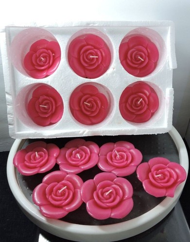Candele galleggianti rosa - , set