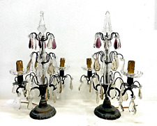 COPPIA ANTICHE GIRANDOLE