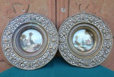 Coppia di piatti in rame