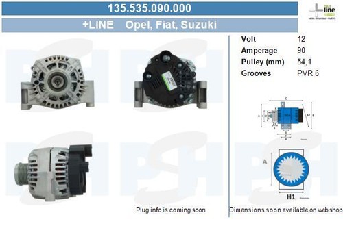 Generatore alternatore psh - alternatore, bv
