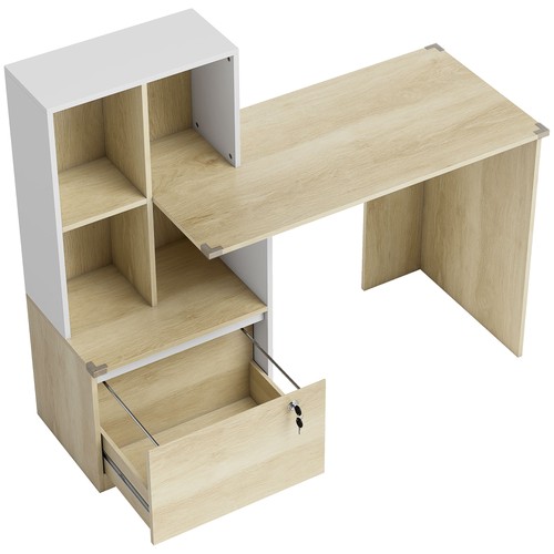 Scrivania con libreria - con,
