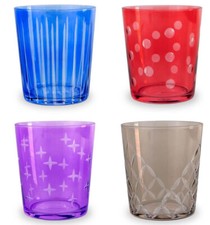 SET 4 BICCHIERI ACQUA VETRO