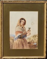 Contadinella che raccoglie