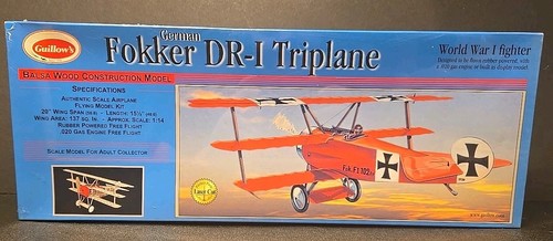 Guillow fokker kit aereo - guillow, dr-i