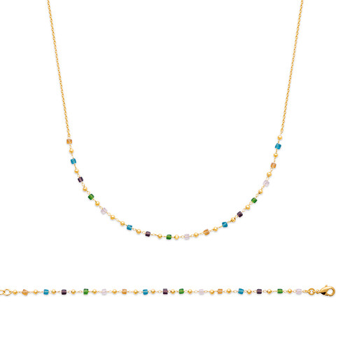 Collana perle cristallo - collana,