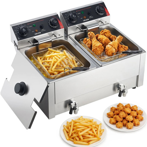 Friggitrice elettrica doppia - friggitrice,